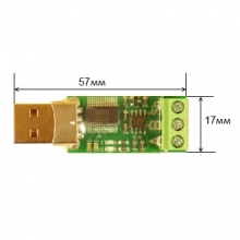 Перетворювач USB-485F на мікросхемі FT232RL без корпуса